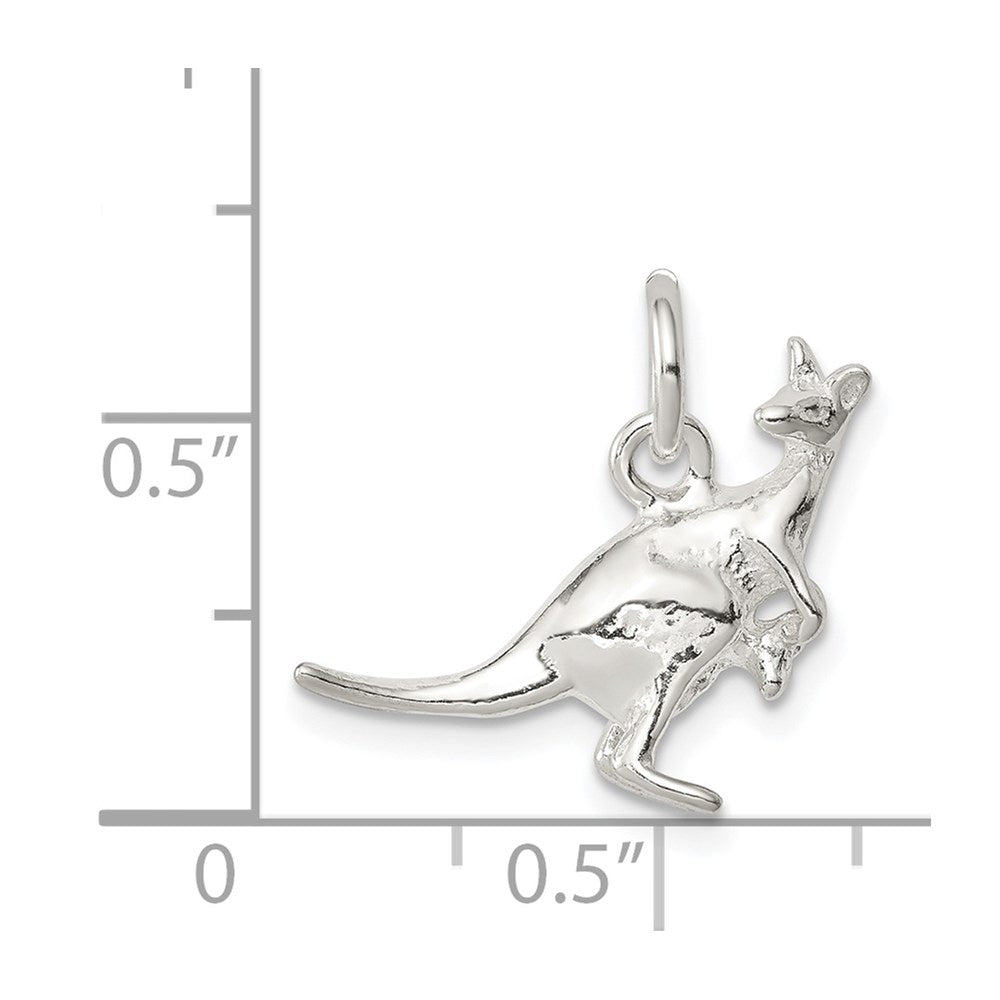 Sterling Silver Kangaroo Charm QC916