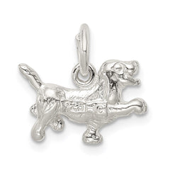 Sterling Silver Dog Charm QC923