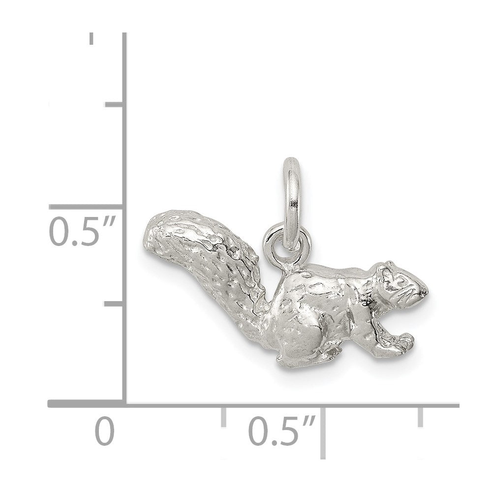 Sterling Silver Squirrel Charm QC931