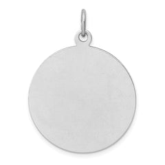 Sterling Silver Rhodium-plated Enamel St. Christopher Medal QC9418