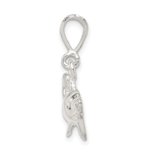 Sterling Silver Dolphin Charm QC943