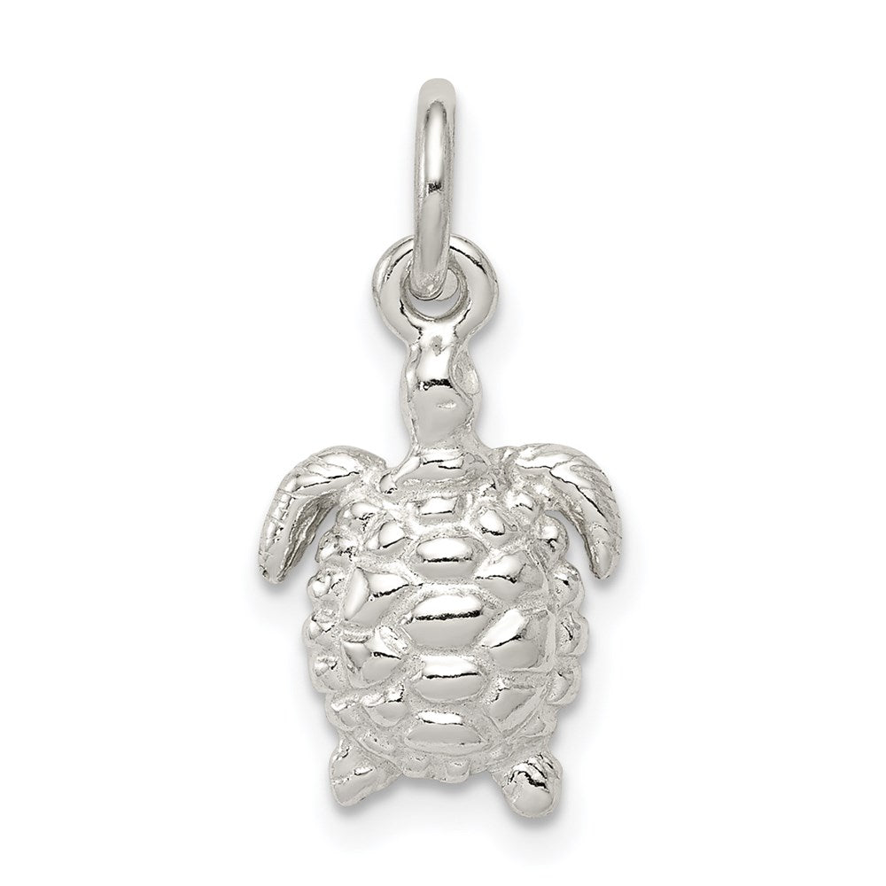 Sterling Silver Turtle Charm QC951