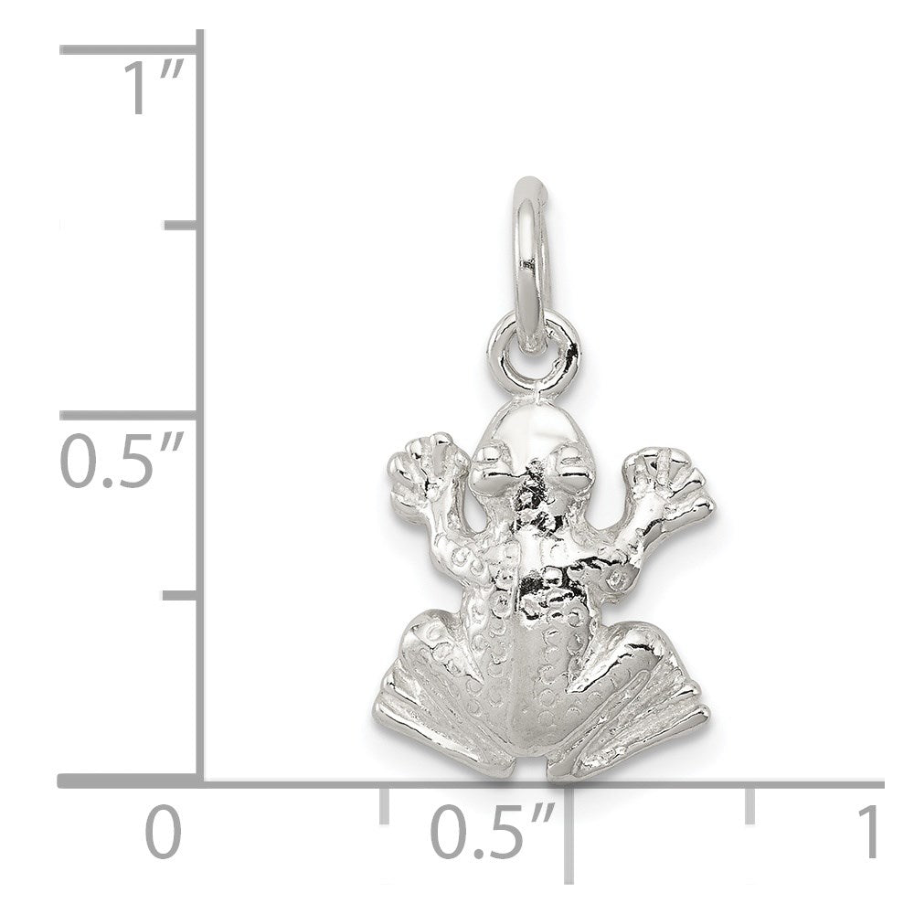 Sterling Silver Frog Charm QC973