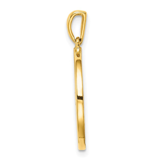 Sterling Silver Gold-plated & CZ Aries Zodiac Pendant QC9730GP