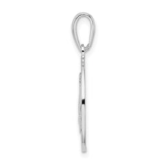 De-Ani Sterling Silver Rhodium-Plated Long Beach Island New Jersey with Sailboat Pendant QC9971