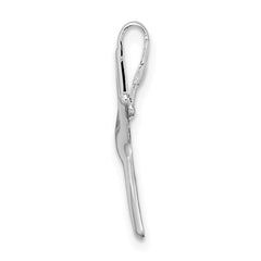 De-Ani Sterling Silver Rhodium-Plated Polished Dancing Starfish Slide QC9974