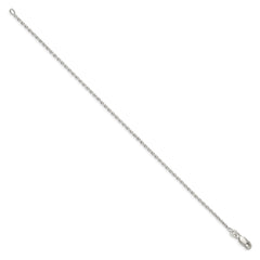 Sterling Silver 1.5mm Beveled Oval Cable Chain QCA050-8