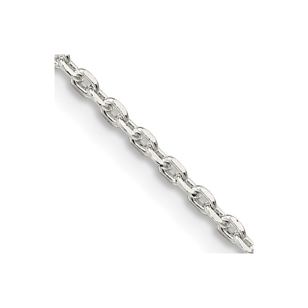 Sterling Silver 1.5mm Beveled Oval Cable ChainQCA050