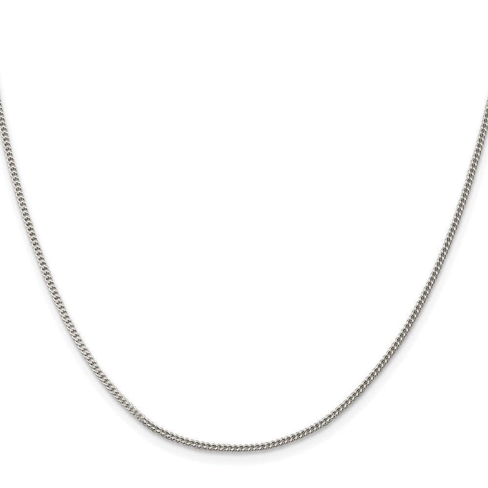 Sterling Silver Rhodium-plated 1.5mm Curb ChainQCB045R