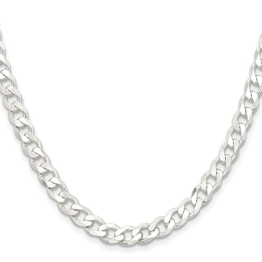 Sterling Silver 6.5mm Curb ChainQCB180