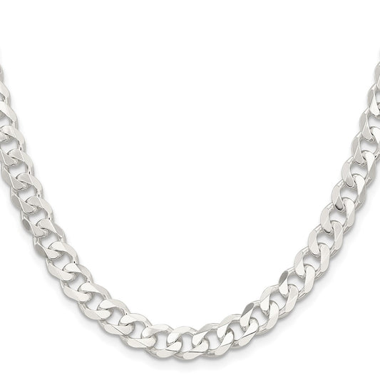 Sterling Silver 7.5mm Curb ChainQCB200