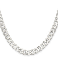 Sterling Silver 7.5mm Curb ChainQCB200