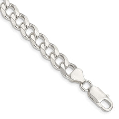 Sterling Silver 8.3mm Curb Chain QCB220-8
