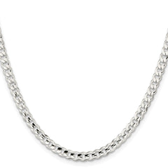 Sterling Silver 4.5mm Concave Beveled Curb ChainQCBC120