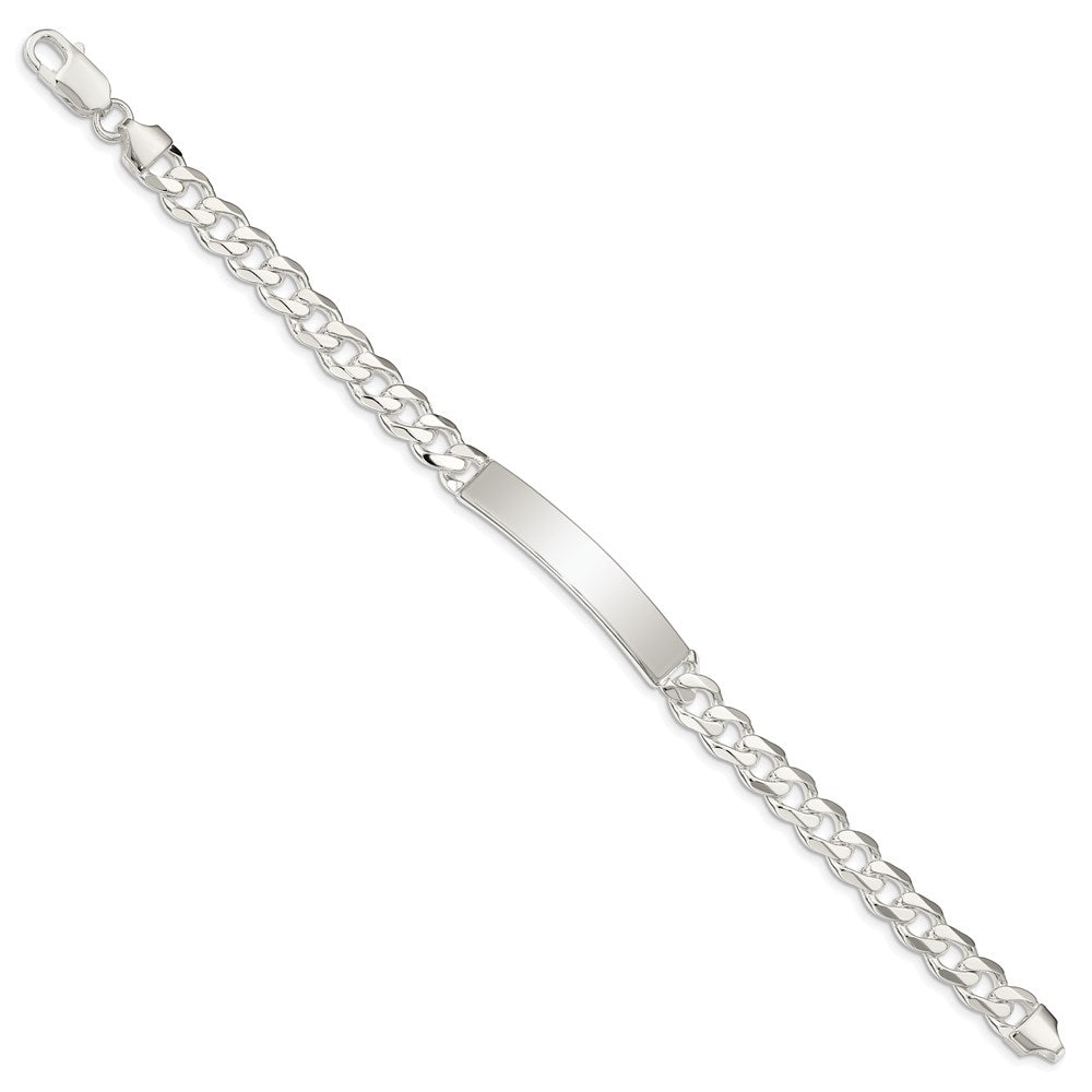 Sterling Silver Curb Link ID Bracelet QCD200-8