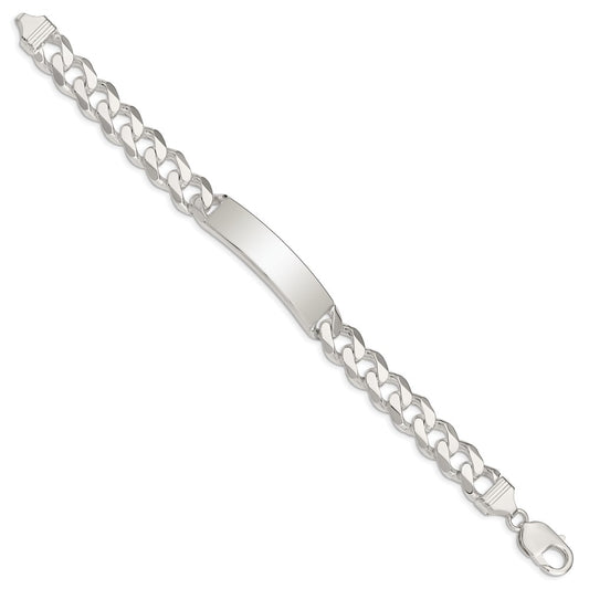 Sterling Silver Curb Link ID Bracelet QCD300-8