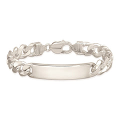 Sterling Silver Curb Link ID Bracelet QCD300-8