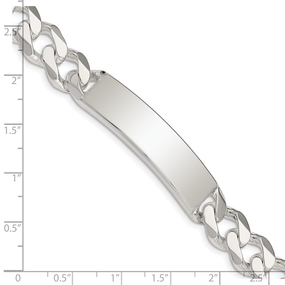 Sterling Silver Curb Link ID Bracelet QCD300-8