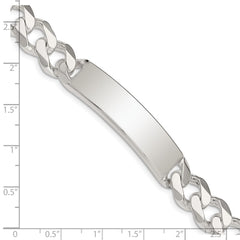 Sterling Silver Curb Link ID Bracelet QCD300-8