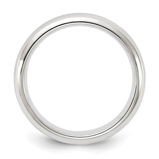 Sterling Silver 4mm Comfort Fit Size 10 Band