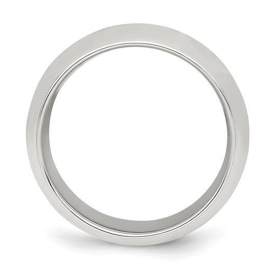 Sterling Silver 8mm Comfort Fit Size 12 Band