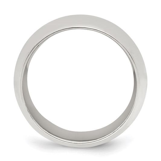 Sterling Silver 9mm Comfort Fit Size 10 Band
