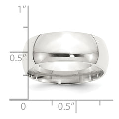 Sterling Silver 9mm Comfort Fit Size 10 Band