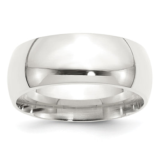Sterling Silver 9mm Comfort Fit Size 10 Band