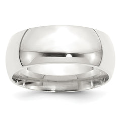 Sterling Silver 9mm Comfort Fit Size 10 Band