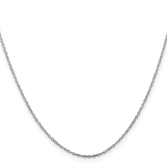 Sterling Silver 1mm Cable ChainQCL025