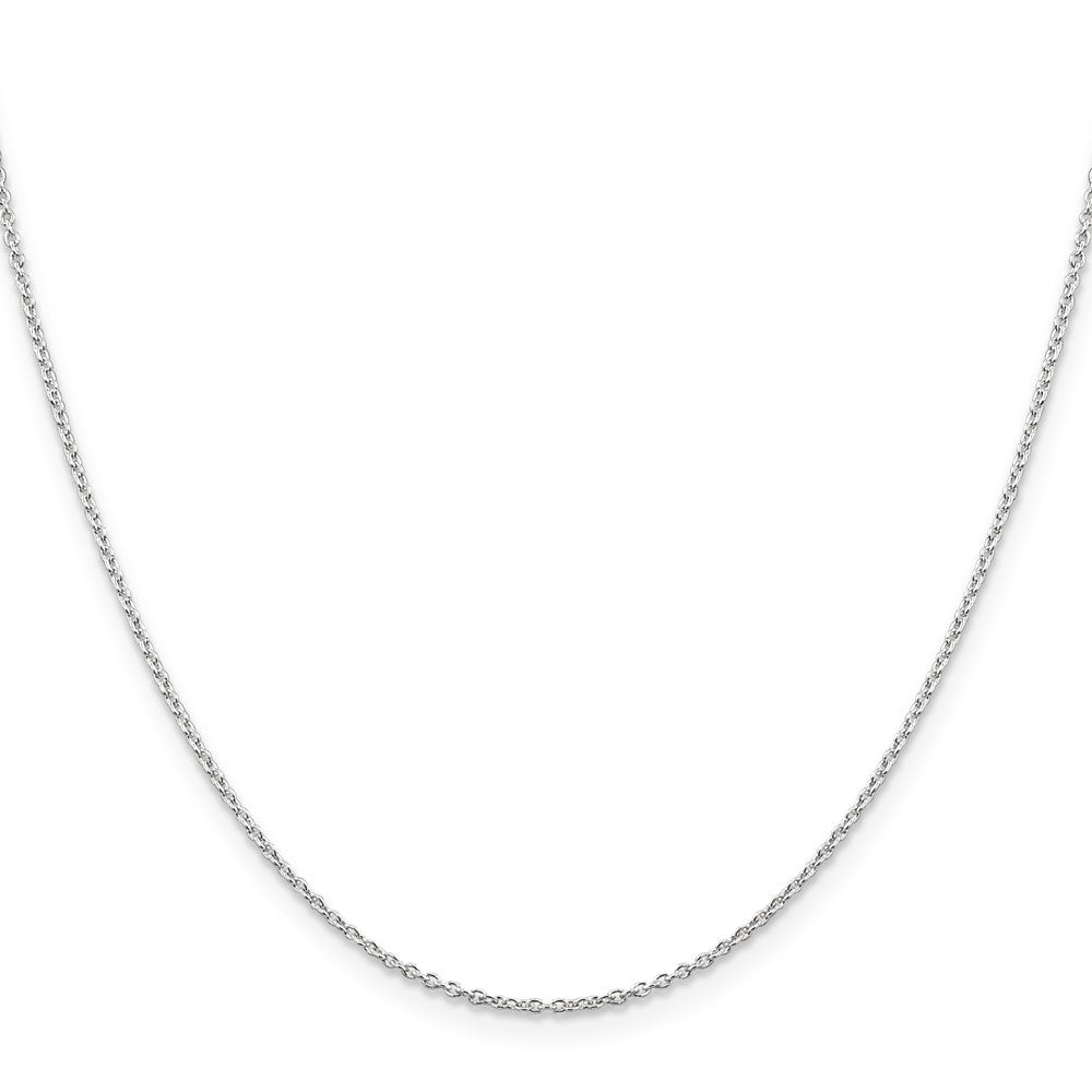 Sterling Silver Rhodium-plated 1.25mm Cable ChainQCL035R