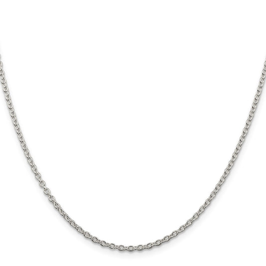 Sterling Silver 2.25mm Cable ChainQCL060