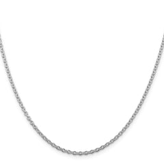 Sterling Silver Rhodium-plated 2.25mm Cable ChainQCL060R