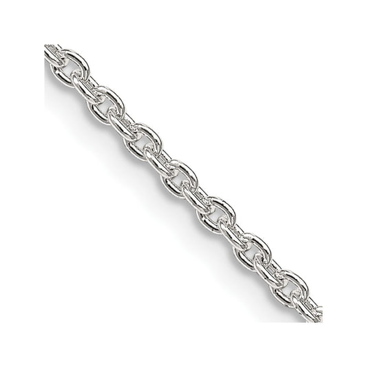Sterling Silver 2.25mm Cable ChainQCL060