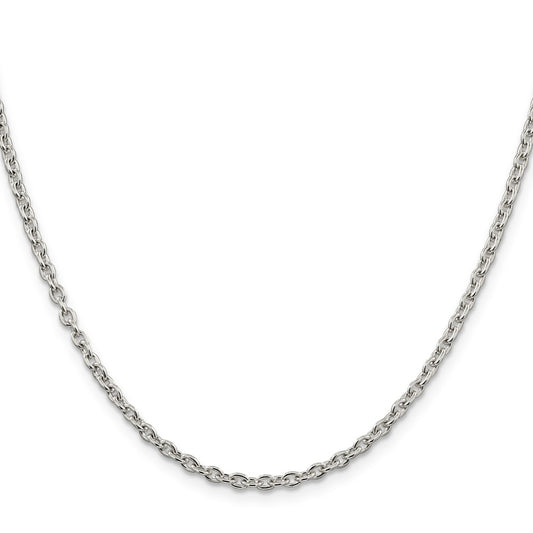Sterling Silver 2.75mm Cable ChainQCL080