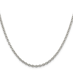 Sterling Silver 2.75mm Cable ChainQCL080