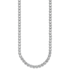Cheryl M Sterling Silver Rhodium-plated Brilliant-cut CZ 18 Inch Necklace QCM675-18