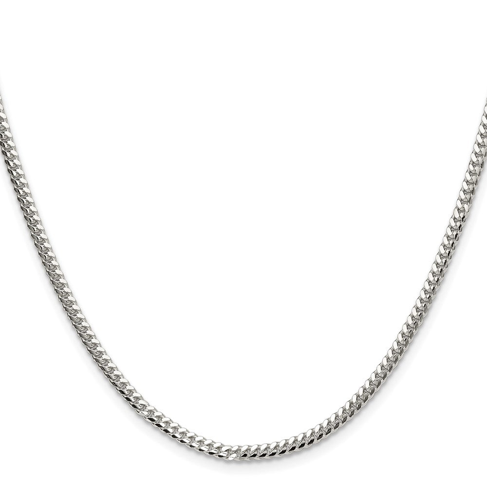 Sterling Silver Polished 2.9mm Domed Curb ChainQDB080
