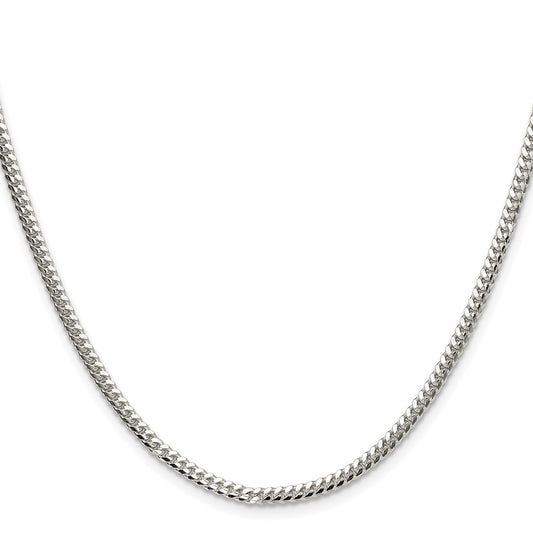 Sterling Silver Polished 2.9mm Domed Curb ChainQDB080