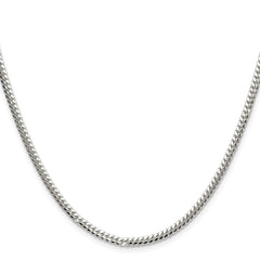 Sterling Silver Polished 2.9mm Domed Curb ChainQDB080