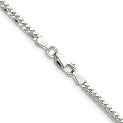 Sterling Silver Polished 2.9mm Domed Curb ChainQDB080