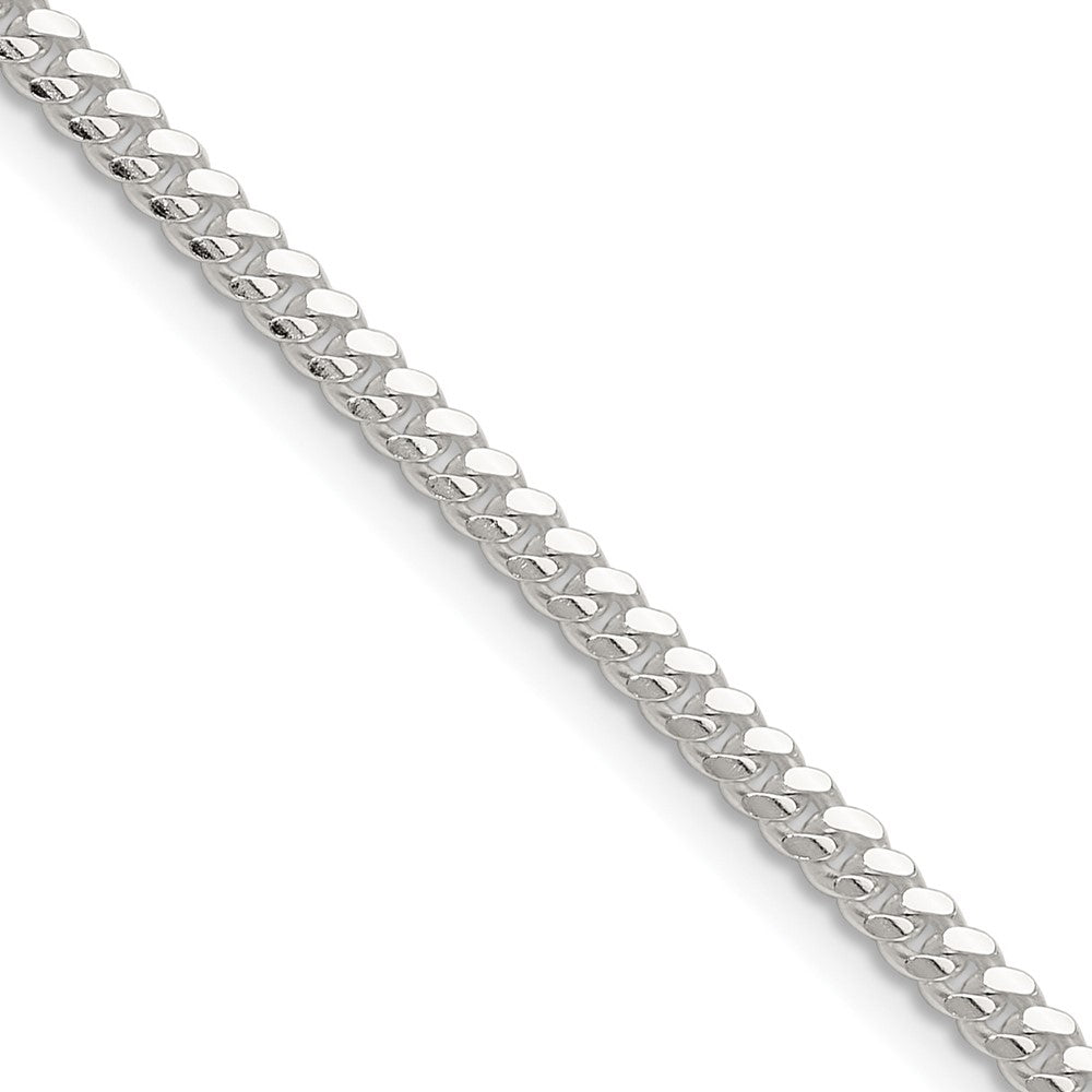 Sterling Silver Polished 2.9mm Domed Curb ChainQDB080