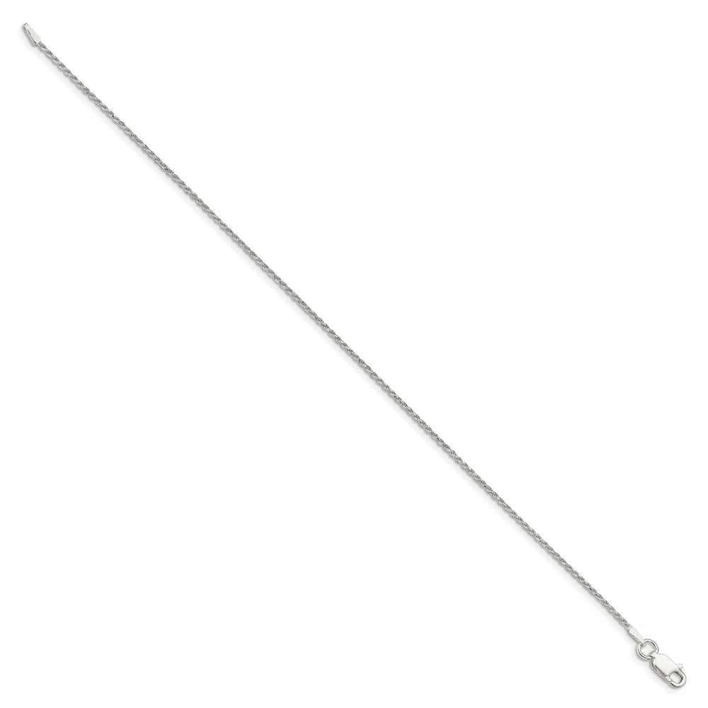 Sterling Silver 1.2mm Diamond-cut Rope Chain QDC015-8