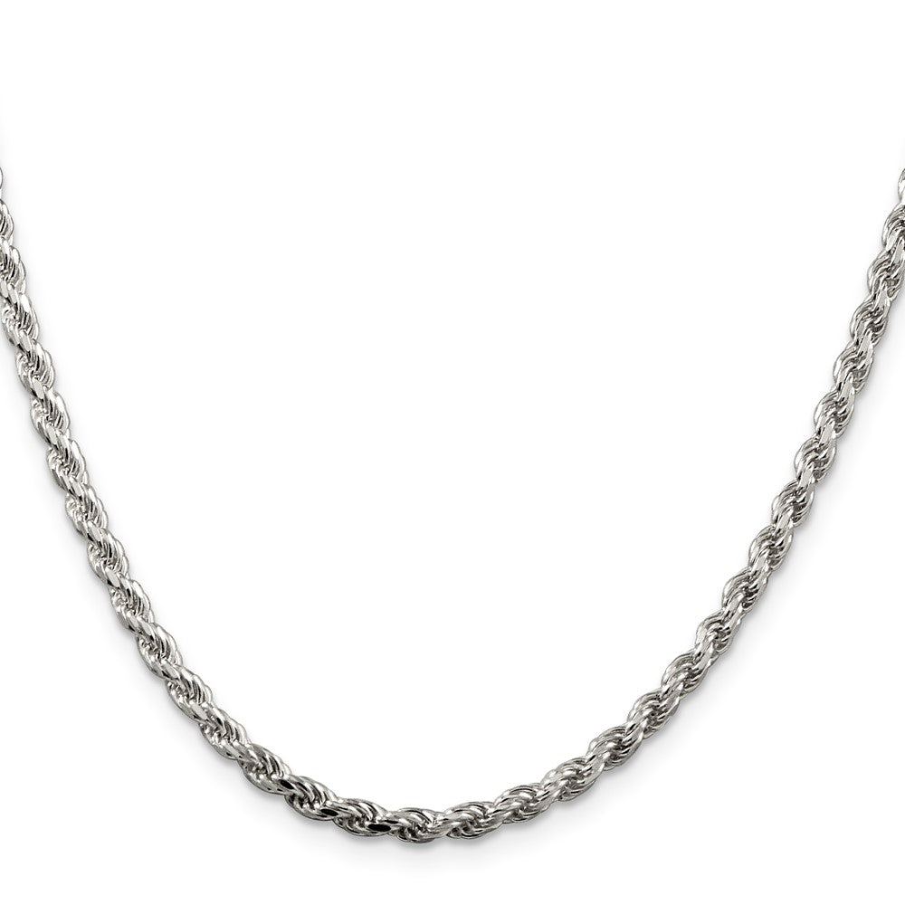 Sterling Silver 3.2mm Diamond-cut Rope ChainQDC070