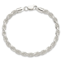 Sterling Silver 5.75mm Diamond-cut Rope Chain QDC120-7