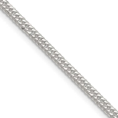 Sterling Silver Polished 3.0mm Double Diamond-cut Curb ChainQDD060