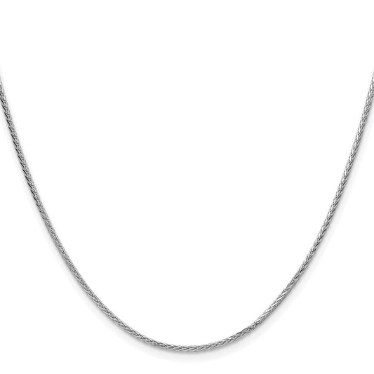 Sterling Silver Rhodium-plated 1.45mm 8 Sided D/C Double Spiga ChainQDDS035R