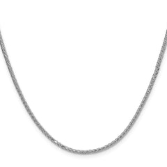 Sterling Silver 2.0mm 8 Sided D/C Double Spiga ChainQDDS045