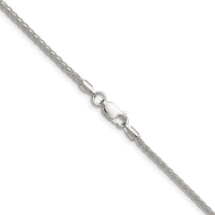 Sterling Silver 2.0mm 8 Sided D/C Double Spiga ChainQDDS045
