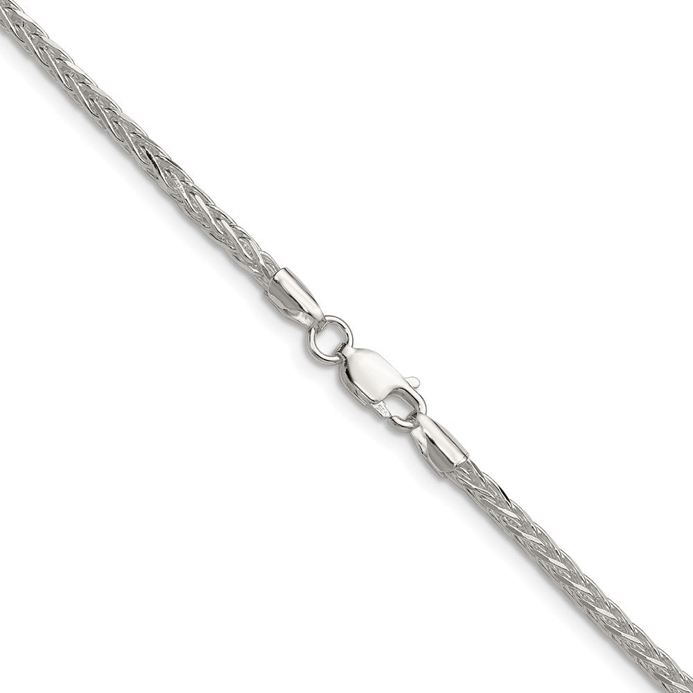 Sterling Silver 2.5mm 8 Sided D/C Double Spiga ChainQDDS060
